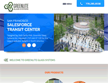 Tablet Screenshot of greenliteglass.com